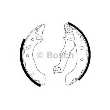 Комплект тормозных колодок для FORD ESCORT(AAL, ABL, AFL, ALL, ANL, GAL), FIESTA(JA#, JB#, JV#), KA(RB#), PUMA(EC#) / MAZDA 121(JASM, JBSM) <b>BOSCH 0 986 487 553</b>