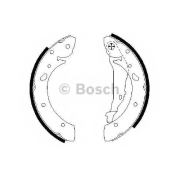 Комплект тормозных колодок для TOYOTA AVENSIS(#T22#) <b>BOSCH 0 986 487 572</b>