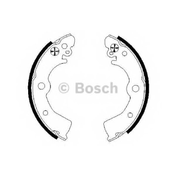 Комплект тормозных колодок для NISSAN 100 NX(B13), ALMERA(N15), PULSAR(N14,N15), SUNNY(N14) <b>BOSCH 0 986 487 578</b>
