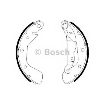 Комплект тормозных колодок для OPEL CORSA(F08,F68,W5L) <b>BOSCH 0 986 487 613</b>