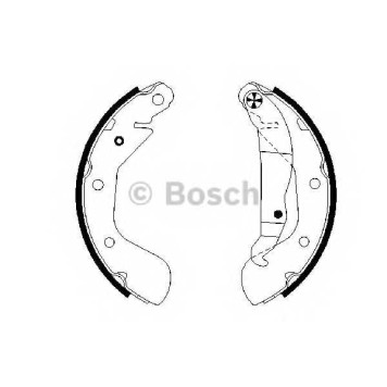 Комплект тормозных колодок для OPEL CORSA(F08,F68,W5L), TIGRA TwinTop <b>BOSCH 0 986 487 614</b>