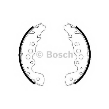 Комплект тормозных колодок для SUZUKI GRAND VITARA(FT,GT) <b>BOSCH 0 986 487 616</b>