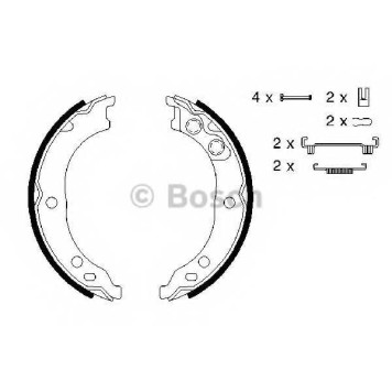 Комплект колодок стояночной тормозной системы BOSCH 0 986 487 712