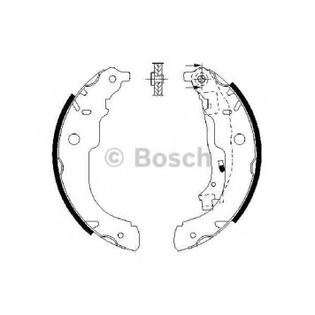 Комплект тормозных колодок для CITROEN C3, DS3 / PEUGEOT 207(WA#,WC#,WK#) <b>BOSCH 0 986 487 721</b>
