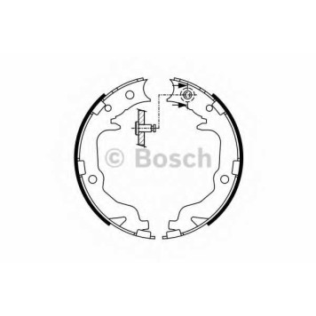 Комплект колодок стояночной тормозной системы BOSCH 0 986 487 766