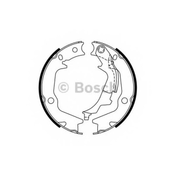 Комплект колодок стояночной тормозной системы BOSCH 0 986 487 768