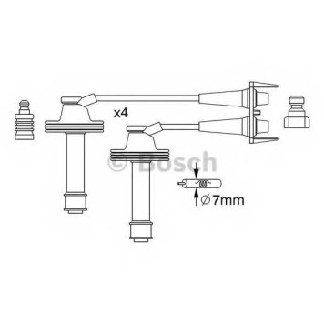 Комплект проводов зажигания BOSCH 0 986 357 238