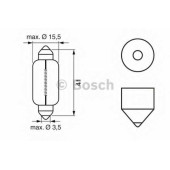 Лампа накаливания C21W 12В 21Вт BOSCH 1 987 302 230