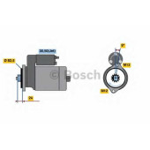 Стартер 2кВт для VW LT(2, 2DD, 2DE, 2DF, 2DH, 2DK,2DA,2DB,2DC) <b>BOSCH 0 001 125 511</b>