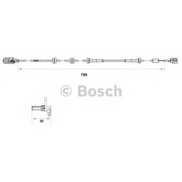 Датчик частоты вращения колеса BOSCH 0 265 007 466