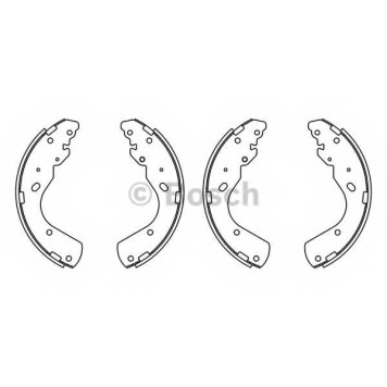 Комплект тормозных колодок для FORD RANGER(EQ,ER,ES,ET) / MAZDA B-SERIE(UN), BT-50(CD,UN) <b>BOSCH F 026 008 018</b>
