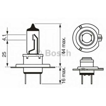 Лампа накаливания H7 12В 55Вт BOSCH 1 987 302 079