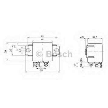 Реле рабочего тока BOSCH 0 332 002 255-1