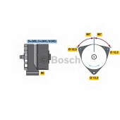Генератор 35А для MERCEDES FlatNose, LK/LN2, LongNose, MK, NG, O 309, OH Series, SK, T2/L, T2/LN1, UNIMOG <b>BOSCH 0 120 488 277</b>