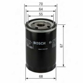 Фильтр масляный BOSCH 0 986 452 058