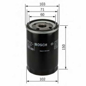 Фильтр масляный BOSCH 0 986 452 063