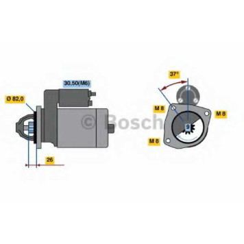 Стартер 2,5кВт для FIAT DUCATO(250, 290) <b>BOSCH 0 001 109 302</b>