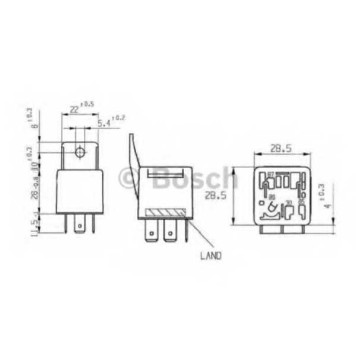 Реле рабочего тока BOSCH 0 332 019 157-1
