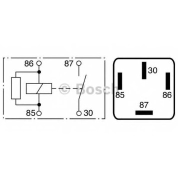 Реле рабочего тока BOSCH 0 986 332 002-2