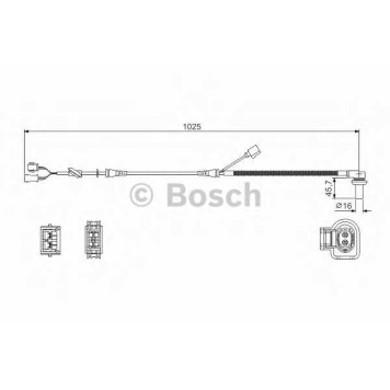Датчик частоты вращения колеса BOSCH 0 986 594 002-1