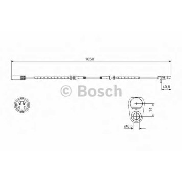 Датчик частоты вращения колеса BOSCH 0 986 594 512-1