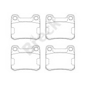 Колодки тормозные дисковые для MERCEDES 190(W201) <b>BRECK 20687 00 704 00</b>