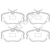 Колодки тормозные дисковые для MERCEDES (W124), 190(W201), COUPE(C124), E(A124,C124,S124,W124), KOMBI(S124) <b>BRECK 20941 00 701 00</b>