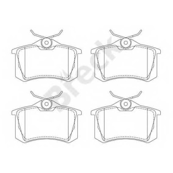 Колодки тормозные дисковые для AUDI A1, A2, A3, A4, A6, A8, TT / CITROEN BERLINGO, C2, C3, C4 CACTUS, C4, C8, DS3, DS4, XSARA / FIAT ULYSSE / FORD GALAXY / LANCIA PHEDRA / PEUGEOT 1007, 2008, 207, 208, 307, 308, 807, PARTNER / SKODA FABIA, OCTAVIA, RAPID,