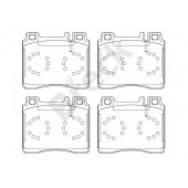 Колодки тормозные дисковые для MERCEDES (W124), S(C140,W140) <b>BRECK 21303 00 703 20</b>
