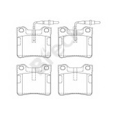 Колодки тормозные дисковые для MERCEDES V(638/2), VITO(638) <b>BRECK 21904 00 701 10</b>