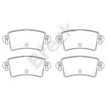 Колодки тормозные дисковые для NISSAN INTERSTAR(X70) / OPEL MOVANO(E9,F9,H9,J9,U9) / RENAULT MASTER(ED/HD/UD,FD,JD) <b>BRECK 23669 00 703 10</b>