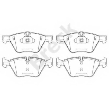 Колодки тормозные дисковые для BMW 1(E81,E87,E88) <b>BRECK 23794 00 701 00</b>