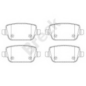 Колодки тормозные дисковые для FORD FOCUS(DA#), GALAXY(WA6), KUGA, MONDEO(BA7), S-MAX(WA6) <b>BRECK 24537 00 702 00</b>