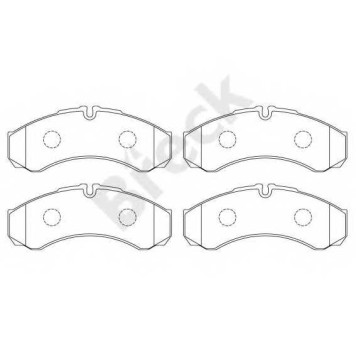 Колодки тормозные дисковые <b>BRECK 29121 00 703 00</b>