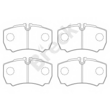 Колодки тормозные дисковые <b>BRECK 29123 00 703 00</b>