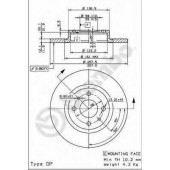Тормозной диск BREMBO 08.5086.11