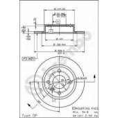 Тормозной диск BREMBO 08.5237.10