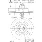 BREMBO 08683811 - диск тормозной задний 08.6838.11