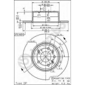 Тормозной диск BREMBO 08.7015.21