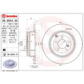 Тормозной диск BREMBO 08.8554.21