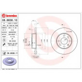 Тормозной диск BREMBO 08.8638.11
