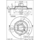 Тормозной диск BREMBO 08.9176.11
