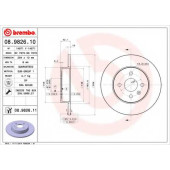 Тормозной диск BREMBO 08.9826.11