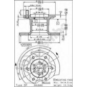 Тормозной диск BREMBO 08.5079.10