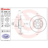 Тормозной диск BREMBO 08.5086.24