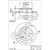 Тормозной диск BREMBO 08.5243.24