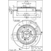 Тормозной диск BREMBO 08.5344.20
