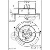 Тормозной диск BREMBO 08.5625.40