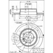 Тормозной диск BREMBO 08.5725.10