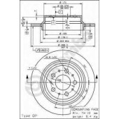 Тормозной диск BREMBO 08.7765.75